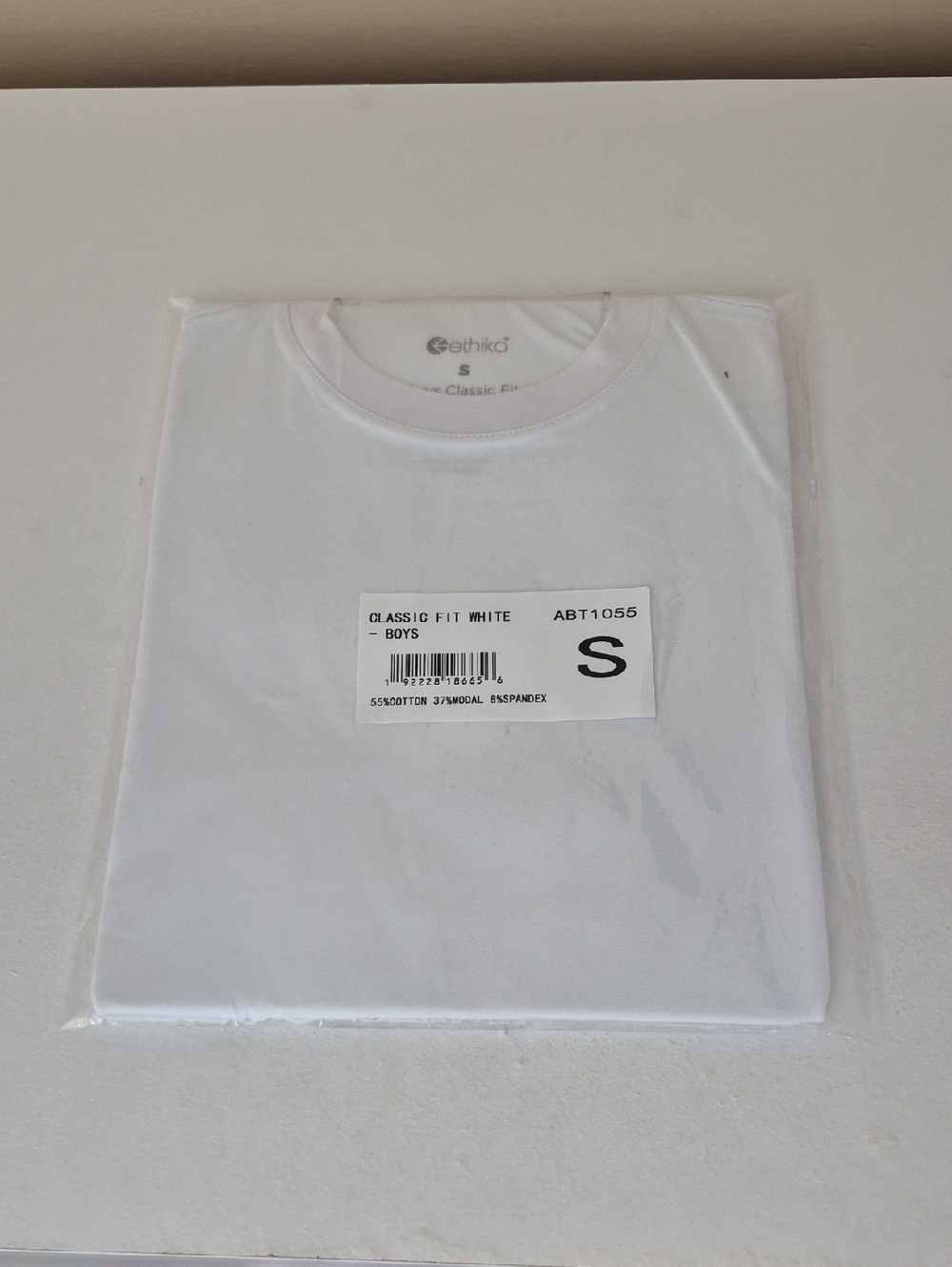 Boys Ethika White Classic Fit Tee S